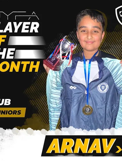 Arnav from the Sub-Juniors was our Player of the Month for October.