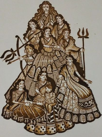 Naresh Mehndi - Mehndi Art Classes & Workshops Masterclass in Portrait Mehndi photo 28