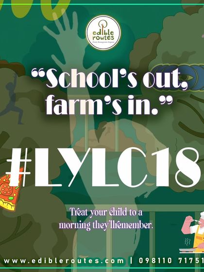 A creative poster for our #LYLC18 event, inviting kids to a morning they'll remember.