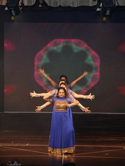 A beautiful formation from our Devi Maa prayer act at Tarulya. This semi-classical piece showcases grace and devotion, creating a powerful opening for the show.