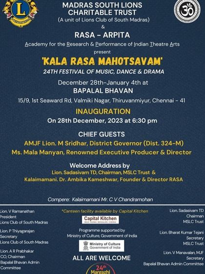 Ramana Maharshi Centre for Learning - Spiritual & Cultural Events The Arts as Offering: Natya, Sangeetham & Theatre photo 14