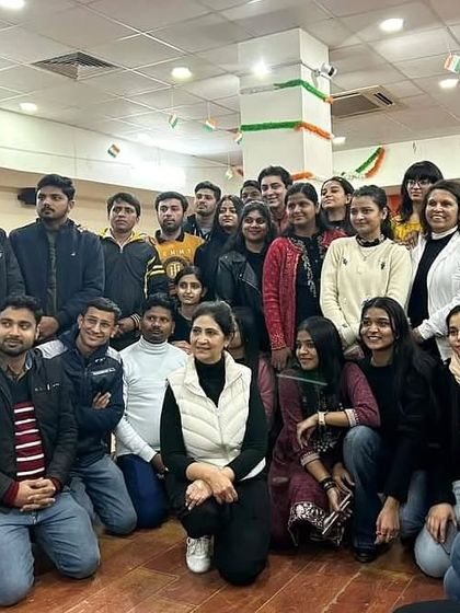 A group photo with the amazing team from News24 after a successful dance workshop. It's always rewarding to see colleagues come together as a dance family.