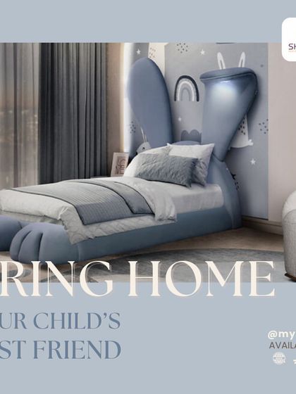 A child's bed can be more than just a place to sleep; it can be their best friend. This creative bunny bed design makes the room a fun and comforting space.