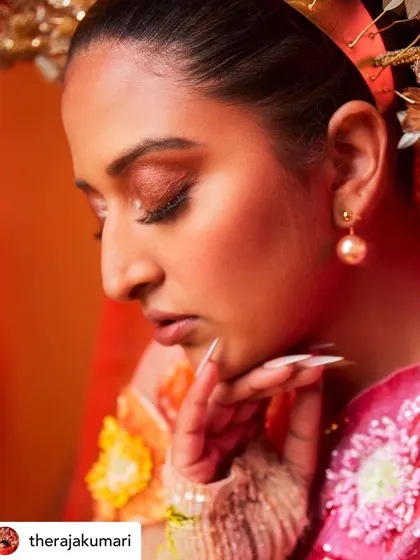 A detail shot of the nails for Raja Kumari's "Divine Feminine" look.