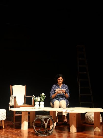 A still from a rehearsal of "The House of Bernarda Alba."