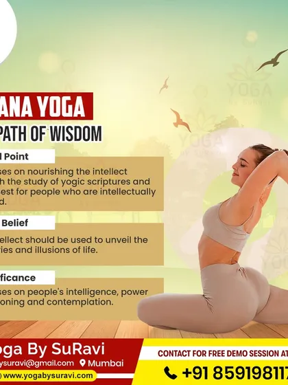 Jnana Yoga, the path of wisdom, is one of the five branches we teach. It focuses on nourishing the intellect through study and contemplation.