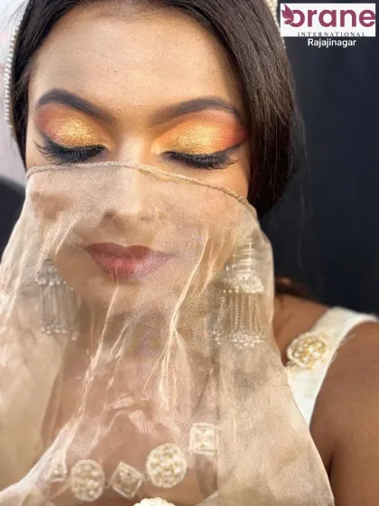 Another beautiful shot with the veil, creating a soft and dreamy effect.