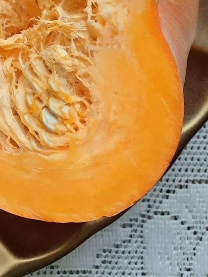 The rich color and texture of a fresh pumpkin. Using real, whole ingredients like this is at the heart of what I do. It's skincare you can trust.