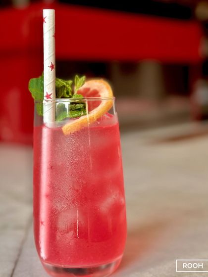 Chilled, thrilled, and perfectly spilled. This vibrant red grapefruit cocktail is both refreshing and visually striking, perfect for any time of day.