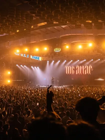 Sharing the stage with incredible artists is a huge part of what I do. Here I am on the console for my man MC Altaf, managing the live show music for a massive, sold-out crowd. The energy was unreal.