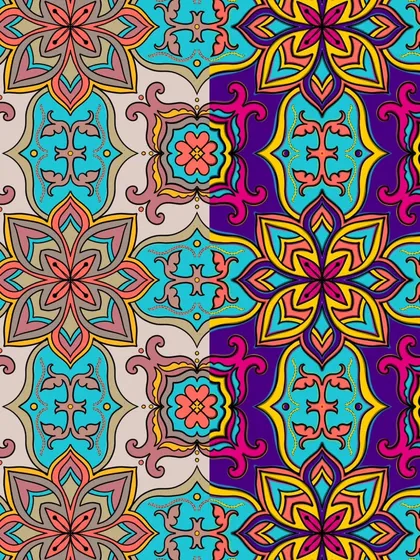 Here you can see the two color variations side by side. It's a reminder that patterns exist in our thoughts and behaviors, and we have the power to change their color and energy.