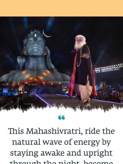An announcement for the live launch of the Miracle of Mind app on Mahashivratri. This day was chosen to harness the natural upsurge of energy, making it a potent time to begin a new practice for inner transformation.