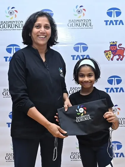 A young winner receives her prize at the MCA tournament. Our events are supported by key partners like the TATA Group, adding value and prestige.