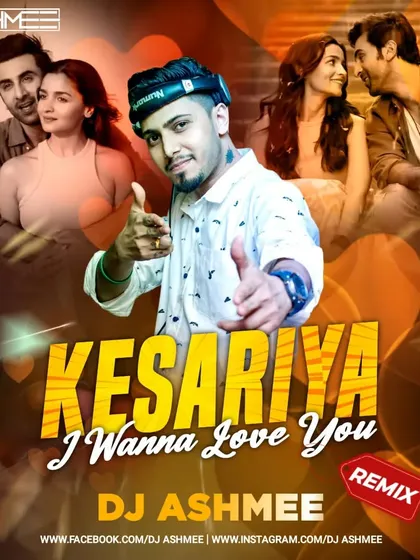 I take popular romantic tracks and give them a club-ready twist. This is the official artwork for my remix of "Kesariya" fused with "I Wanna Love You", a perfect example of a custom track designed to elevate the energy of a slow ballad.