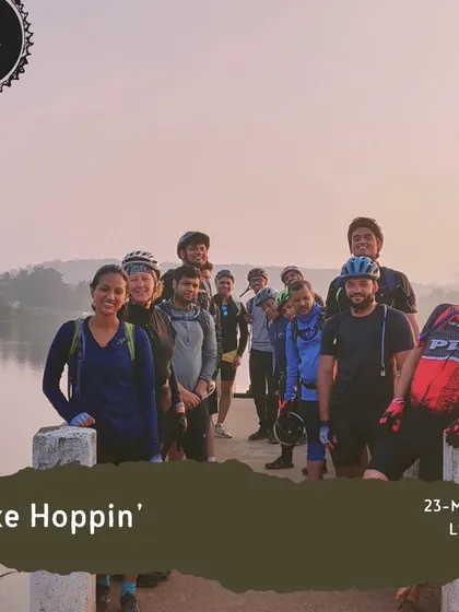 The 'Lake Hoppin'' tour is a perfect Level 1 ride for beginners, covering 25 km of scenic lakeside trails.