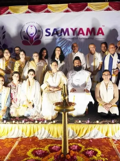 A group photo from our Kerala retreat, celebrating the culmination of a powerful spiritual journey.