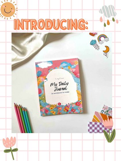 Looking for a way to get your child off screens and into creating? My Daily Journal workbook is filled with 50 fun worksheets, daily prompts, and hands-on crafting activities. It's a great way to spark their imagination and help them learn about their emotions.