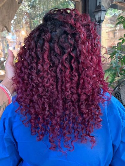 Curly Hair Color photo 33