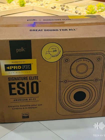 Fresh out of the box. I stock the Polk Audio Signature Elite series, ensuring you get authentic, high-quality products for your audio system.