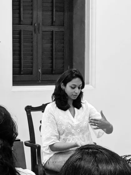 More glimpses from my sessions for adults. It's a joy to undo the misconception that stories are only for children and to share the timeless wisdom of folktales with a mature audience.