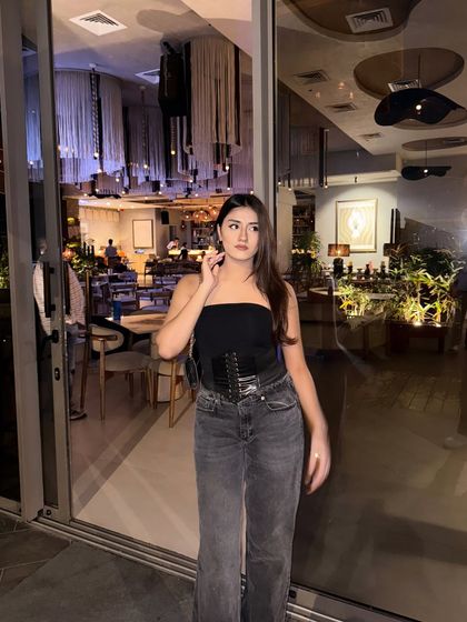 A full-length shot showing the complete silhouette.