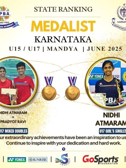 Yadav Pro Badminton Academy - Student-Athlete Development Program National & State Level Champions photo 18