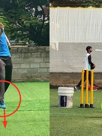 This left-arm spinner's transformation focused on fine-tuning his alignment. We corrected his jump and stride to be more directed towards the target, resulting in a much better and more consistent finish.
