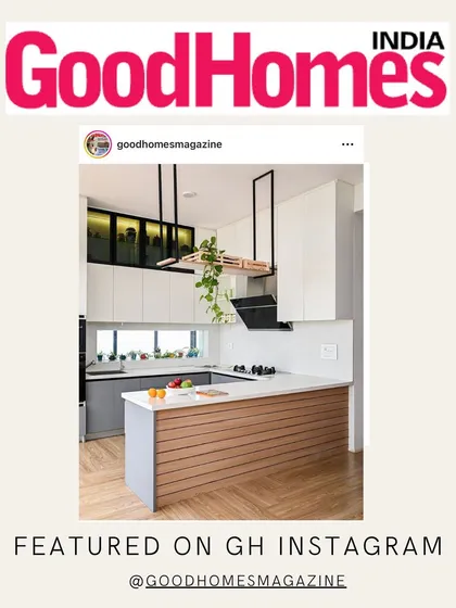 It's always exciting to be featured in a publication like GoodHomes Magazine. They showcased this modern, open-plan kitchen design, highlighting its clean lines and functional layout.
