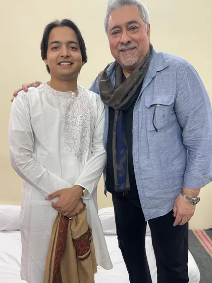 A memory I will cherish forever, sharing a moment with the legendary Ustad Zakir Hussain ji. His presence is an inspiration, and performing in his honor is a blessing that reminds me of the profound legacy of our music.