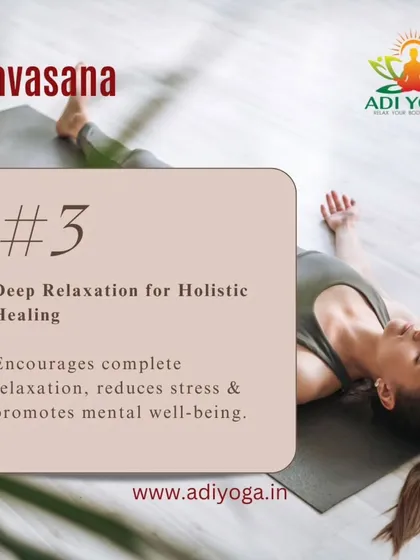 Savasana, or Corpse Pose, allows for deep relaxation and holistic healing. It encourages the body to completely let go of stress, promoting mental well-being which is crucial for recovery.