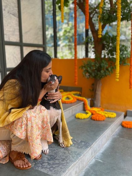 A moment with my mascot, Lily Love. She is the inspiration behind Pack-9.