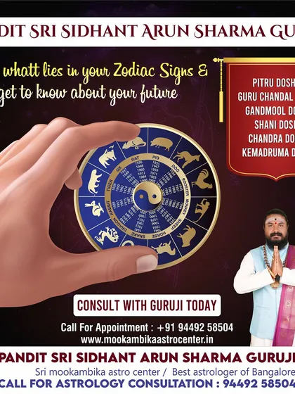 Your future is influenced by the presence of various doshas in your chart, such as Pitru Dosha, Guru Chandal Dosh, or Shani Dosh. I specialize in identifying these astrological challenges and providing effective remedies to mitigate their effects.