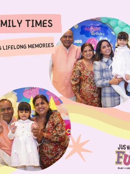 Family times are for making lifelong memories. We love seeing multiple generations come together to celebrate a child's special day, like this beautiful family at Aarya's birthday.