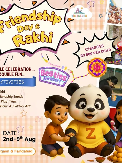 We hosted a double celebration for Friendship Day and Rakhi, with activities like DIY rakhi making, friendship bands, and tattoo art.