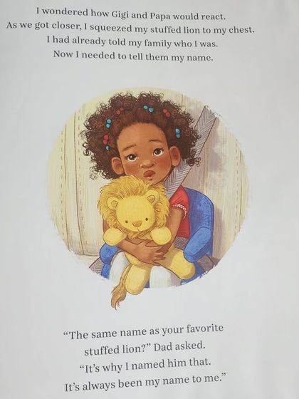 In the story, Calvin names himself after his favorite stuffed lion. It's a touching detail that shows how children use the world around them to understand and express their identity.