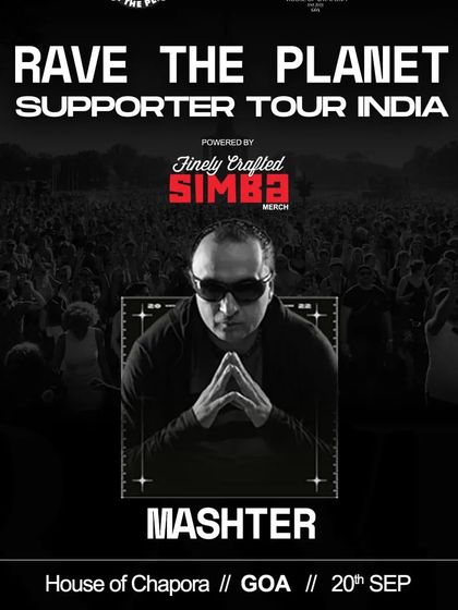 My individual artist poster for the Rave The Planet supporter tour in Goa. This event helped bridge the gap between the Indian and German techno scenes.