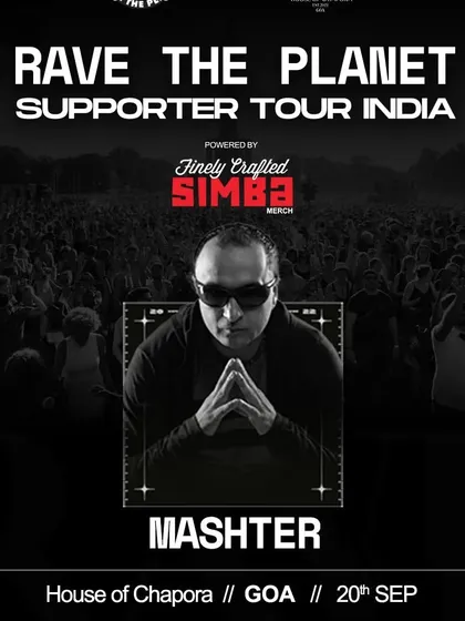 My individual artist poster for the Rave The Planet supporter tour in Goa. This event helped bridge the gap between the Indian and German techno scenes.