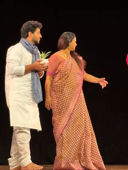 A moment from a theatrical dance production, where I was also part of the on-stage narrative.