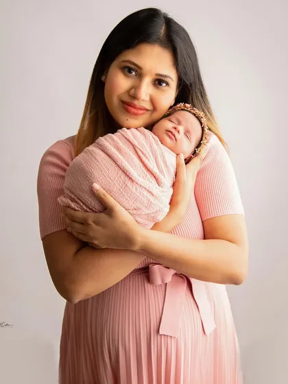A mother holding her newborn is one of the most beautiful sights. I wanted to capture that quiet moment of adoration and the deep connection between this mom and her baby.