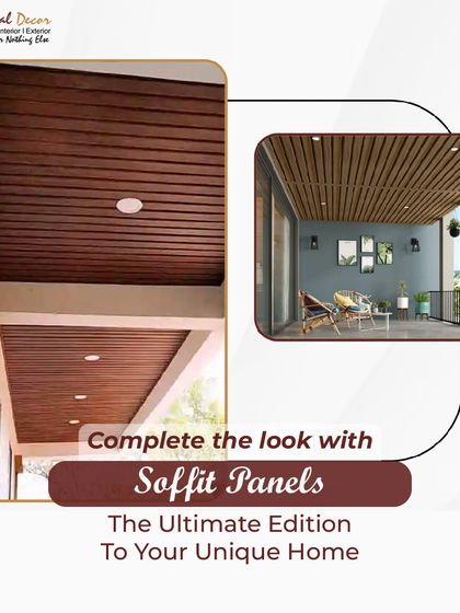 Here you can see how our soffit panels complete the look of both an exterior porch and an indoor-outdoor living space. These panels are the ultimate edition to a home, providing a clean, finished look that is both stylish and incredibly strong.
