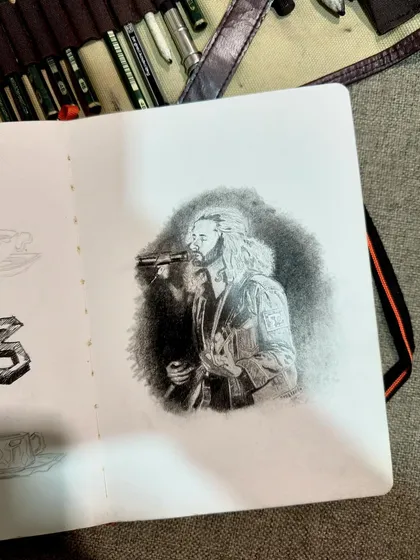 A recent graphite sketch of the musician Hozier. I love doing portraits in my spare time.