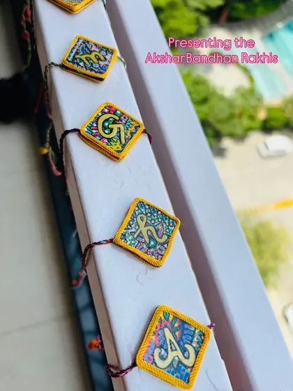 Presenting the 'AksharBandhan' Rakhis. It brings me so much joy to create something that makes your Raksha Bandhan celebration even more memorable.