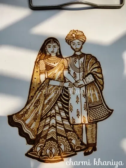 Custom Story & Portrait Mehendi photo 14