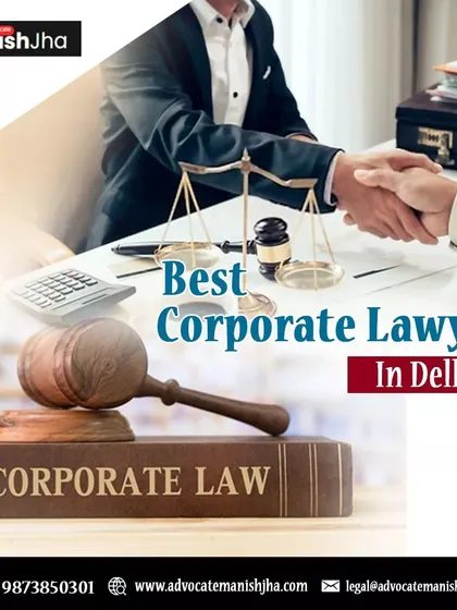 As a corporate lawyer in Delhi, I assist businesses with a wide range of legal needs. This image, showing a handshake over a corporate law book, signifies my role as a trusted partner in your business's legal compliance and growth.