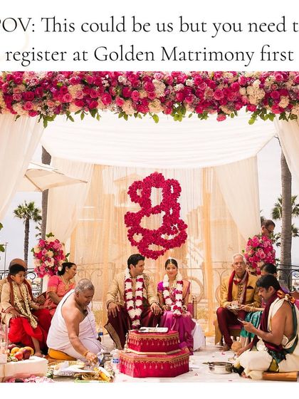 This could be you, but you need to register with Golden Matrimonial first. Let's turn this dream into your reality.
