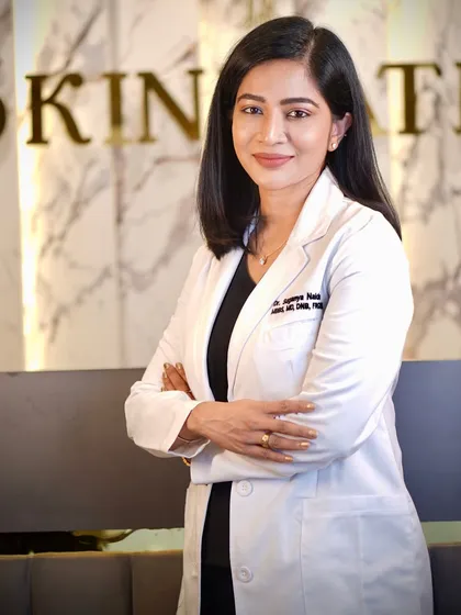 I am Dr. Suganya Naidu, the founder of Skinmatics. My vision has always been to provide ethical, evidence based dermatological care that puts the patient first. I am proud to lead a team of dedicated experts who share this commitment to helping you achieve your best skin.