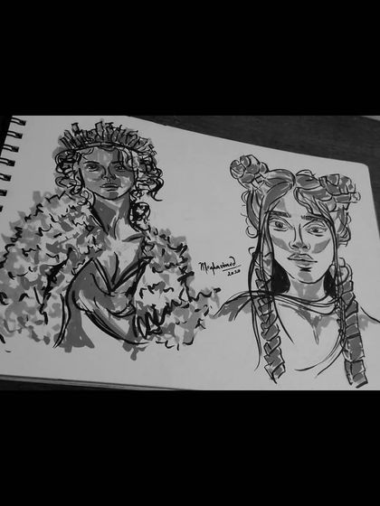 Megha Vinod - Custom Portraits & Illustrations Stylized Watercolor & Mixed Media photo 36