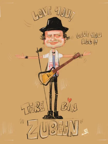 A heartfelt caricature tribute to the Assamese musical icon, Zubeen Garg. This was my way of honoring his contribution to music.
