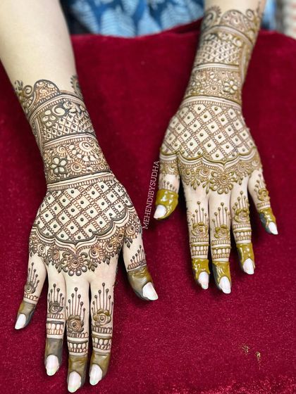 Another shot of the back-hand design against a red background, highlighting the clean lines and symmetry.