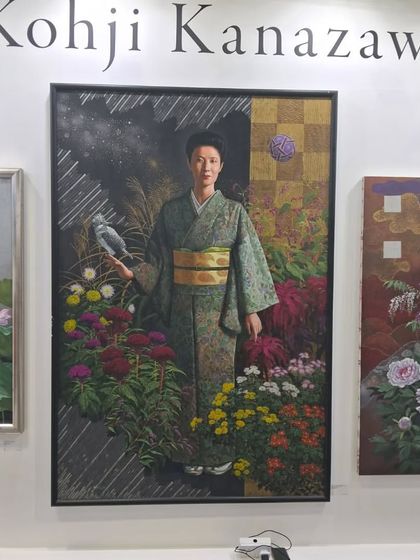 A duplicate of image 165, a beautiful painting by Kohji Kanazawa capturing the elegance of Japanese culture.